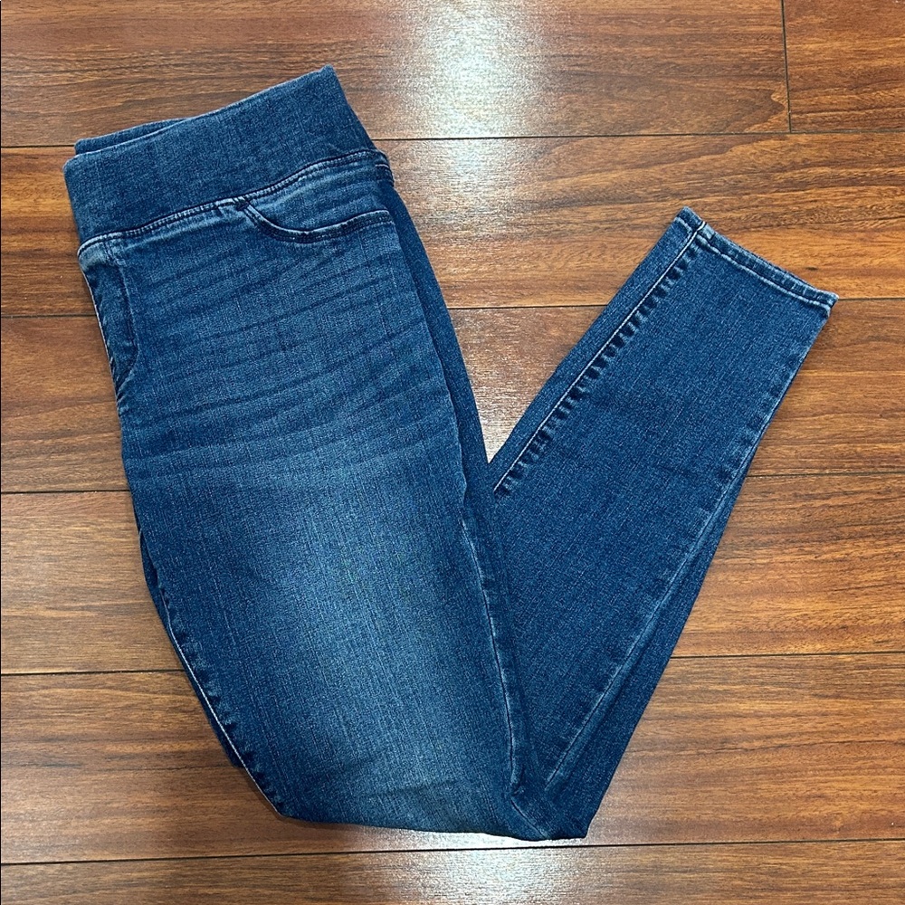 Isabel Maternity by Ingrid & Isabel Dark Blue Stretch Waist Skinny Jeans, Size 6